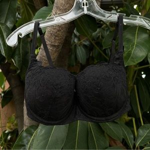 Victoria’s Secret lace black bra.